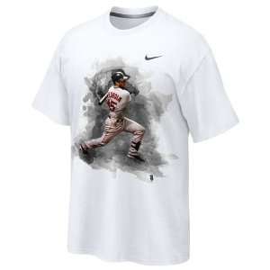  Boston Red Sox Dustin Pedroia #15 Player T Shirt (White 