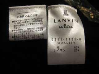   En Bleu Ruffle wool blend 2 Way sweater in Navy/Camel/Gray One Size