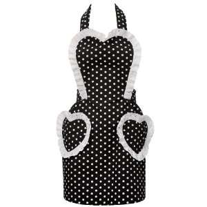  Carolyns Kitchen   Sweetheart Black Retro Apron Kitchen 