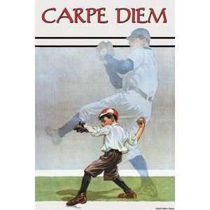  Carpe Diem   12x18 Framed Print in Gold Frame (17x23 