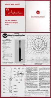 RCA BK 4A Starmaker Ribbon Microphone Mike Manual BK 4  