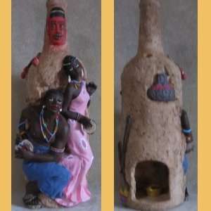  African Dancers Smoking Incense Bottle Health & Personal 