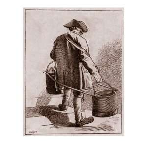 life in French history a water carrier in 18th century Paris, France 