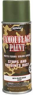 Olive Drab Camouflage Spray Paint (12oz) 088193019870  