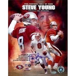 Steve Young Autographed/Hand Signed San Francisco 49ers Hall of Fame 