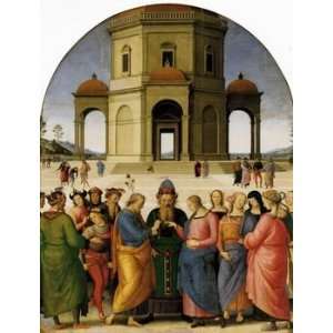  12X16 inch Perugino Pietro The Betrothal of the Virgin 