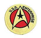Star Trek Classic Enterprise Logo 3 Round Uniform Patch FREE S&H 