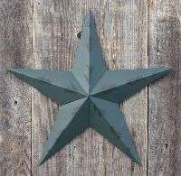 Amish Handmade Metal Tin Barn Star 53 Rustic Green  