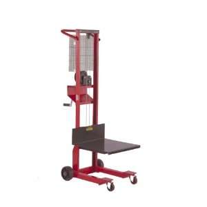 Mobile MW500 Steel Manual Winch Stacker, 4   54 Lift Height, 500 lbs 