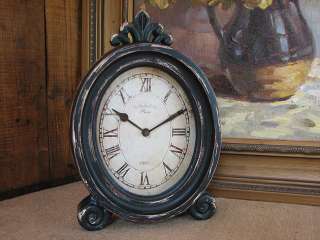 Shabby Cottage Chic French Clock Home Decor  