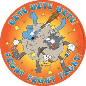  Simpsons Itchy & Scratchy Bite Fight Sticker S SIM 0088 Toys & Games