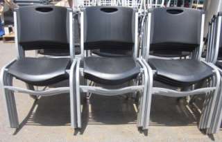Lifetime Black Stacking Chairs  