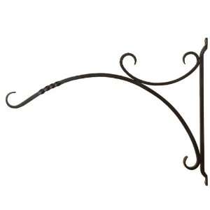   24 Inch Forged Old English Bracket for Plants Patio, Lawn & Garden