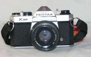 PENTAX K1000 SLR CAMERA/SMC PENTAX M 12 50MM LENS  