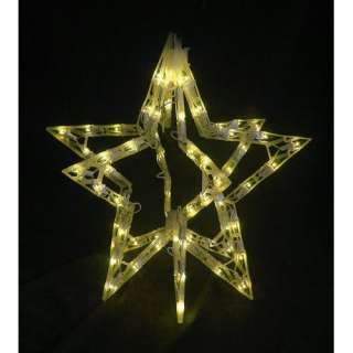  16 Lighted Gold 3 D Christmas Star Decoration