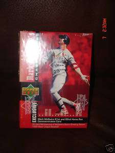 1998 Mark McGwire Upper Deck Exclusive Chase 62 Set  