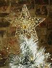 Gold Capiz Cross Christmas Tree Topper  