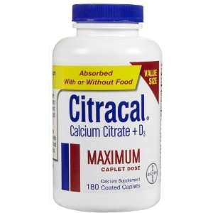  Citracal Maximum Calcium Citrate w/ Vitamin D Caps Health 