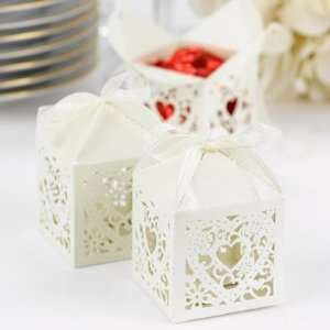  Set of 25 Decorative Ivory Favor Boxes Health & Personal 