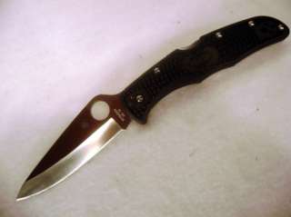 SPYDERCO ENDURA 4 C10PBK BLK FRN HANDLE PLAIN KNIFE NEW  