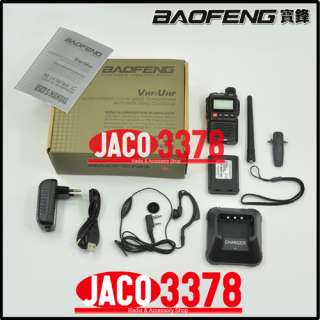 BAOFENG UV 3R+ Plus Dual Band Radio + Free 5 107SF U/V Antenna  