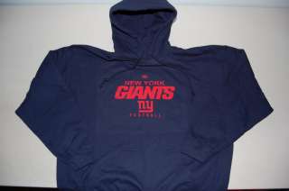 New York Giants Navy Blue Hooded Sweatshirt NEW  