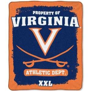 BSS   Virginia Cavaliers NCAA Property of Micro Raschel Blanket (50 