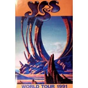  Yes 1991 World Tour Orig 1991 22x34 Poster