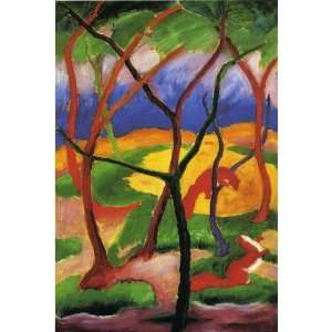   canvas   Franz Marc   24 x 36 inches   Weasels at Play