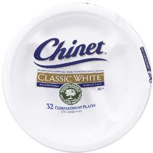   Classic White Compartment Plate, 10 3/8 32 ct