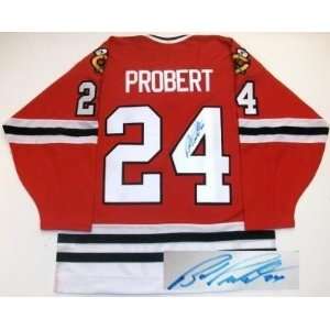  Bob Probert Signed Jersey   Proof Coa