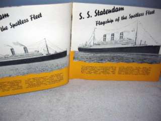 1936 Holland American Line, The Spotless Fleet  