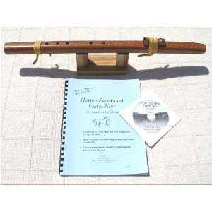   Key of F# 5 Hole Lacewood Native American Style Flute, Book & CD