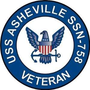  US Navy USS Asheville SSN 758 Ship Veteran Decal Sticker 3 