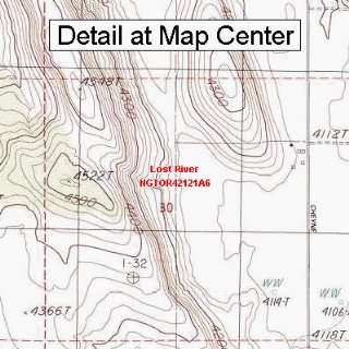  USGS Topographic Quadrangle Map   Lost River, Oregon 