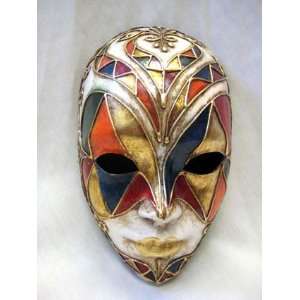   Lucia Masquerade Full Face Arlecchino #2 Carnival Mask
