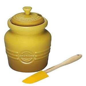  Le Creuset Stoneware 20 oz Mustard Jar