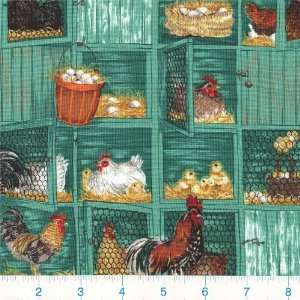  45 Wide Hen House   Spruce Fabric By The Yard Arts 