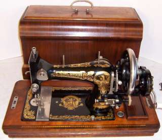   Frister and Rossmann Hand Crank Sewing Machine Model E Sphynx  