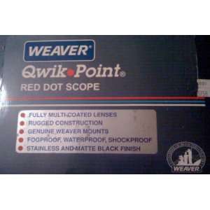  Weaver Qwik Point Red Dot Scope Sight   45 mm Sports 