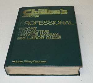Chiltons Import Auto Service Manual/Labor Guide 1979  