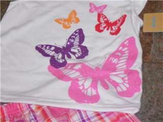 NWT Carters 2 Pc Butterfly Pajamas 9 12 18 24 2T 3T 5T  