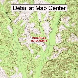  USGS Topographic Quadrangle Map   Baton Rouge, South 