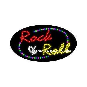  Rock & Roll LED Sign (Oval)