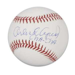   Autographed Baseball  Details Cha Cha Inscription