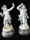 Vintage early Antique Cast Iron French Soilders Figures 14 tall