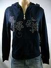 New Wmns ONQUE CASUALS Embellished Stretch Zip Hoodie L