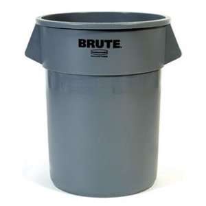 RUBBERMAID BRUTE Round Containers   Gray  Industrial 