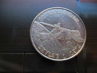   orleans mardi gras doubloon rare coin 1974 skylab nasa space flight