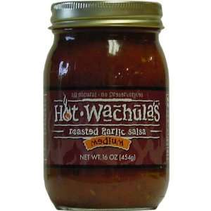 Hot Wachulas Roasted Garlic Salsa Grocery & Gourmet Food